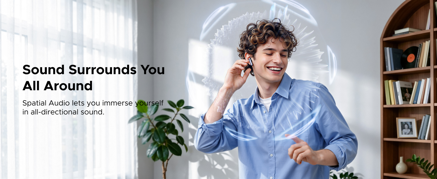 Spatial Audio wireless earbuds