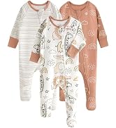 Yoofoss Baby Pajamas 100% Organic Cotton Baby Sleepers for Newborn 0-3 3-6 6-9 Months Boys Girl C...
