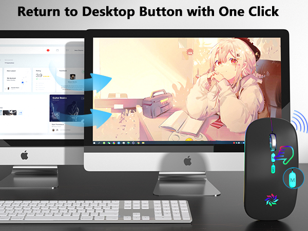 Return to Desktop Button with One-click