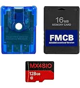 RGEEK PS2 MX4SIO TF Card Adapter with 128G TF SD Adapter and PS2 FMCB Memory Card for All PS2 Ver...