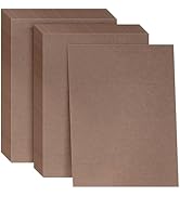 FSWCCK 100 Sheets Dark Brown Kraft Cardstocks, Letter Size Thick Card Stock Paper Cover for DIY C...