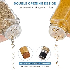 Glass Spice Jars