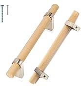foxwake Wood Cabinet Handles Pull 10Set Adjustable Double Hole 3~5 in, Modern Dresser Knobs, Kitc...