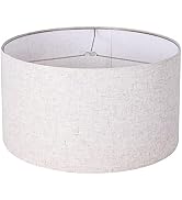 Wellmet 18"x18"x12" Assembly Required Lampshades for Table Lamp,Bedside Lamp,Floor Lamp,Fabric Dr...