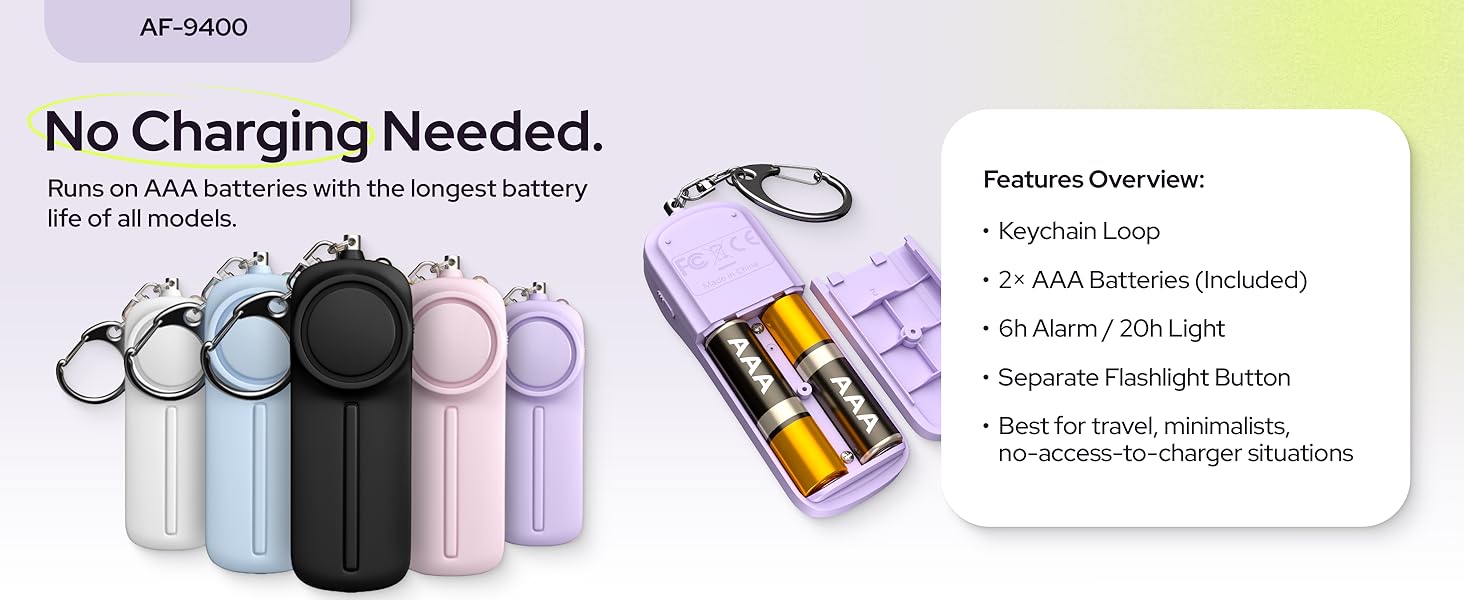 AF-9400 Weten personal siren keychain