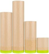 MyLifeUNIT Masking Paper, Automotive Paint Paper Roll with Tape, Assorted Sizes Tape and Drape Wa...