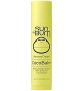 Sun Bum Cocobalm Banana Cream - Hydrating Lip Balm with Coconut Oil and Aloe Vera - 0.15 oz Stick