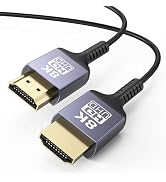 ZeniKon 8K Thin HDMI Cable 3.3FT, Ultra Slim HDMI Cable Flexible HDMI 2.1 Cord 8K@60Hz, 4K@120Hz/...