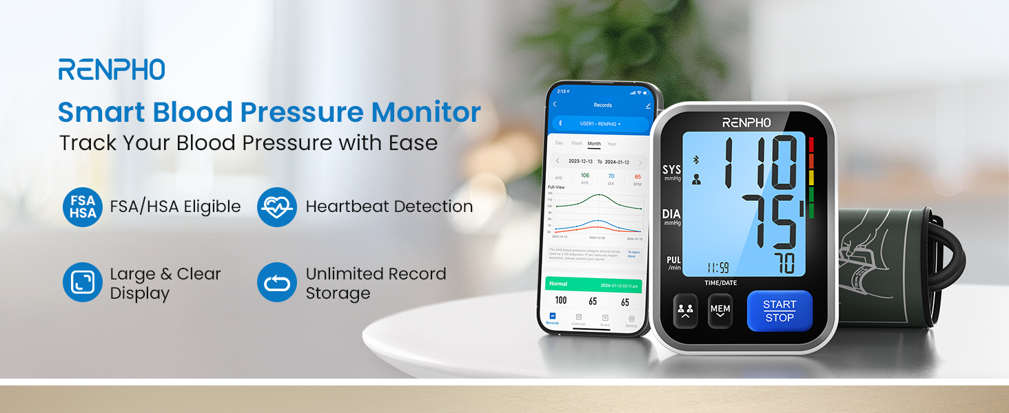 Blood Pressure Monitor for Home Use