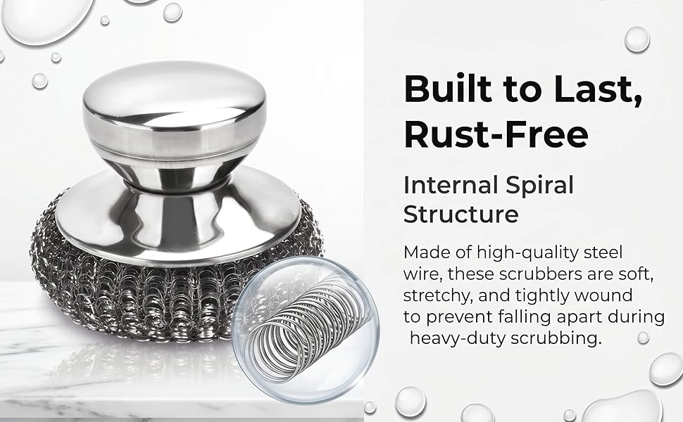 stainless steel scrubber
