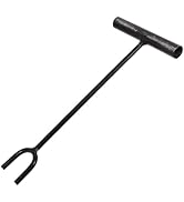 PRETYZOOM 12.2-Inch Heavy Duty Water Key Shut Off Tool Long Handle U-Shaped Fork Compatible for W...