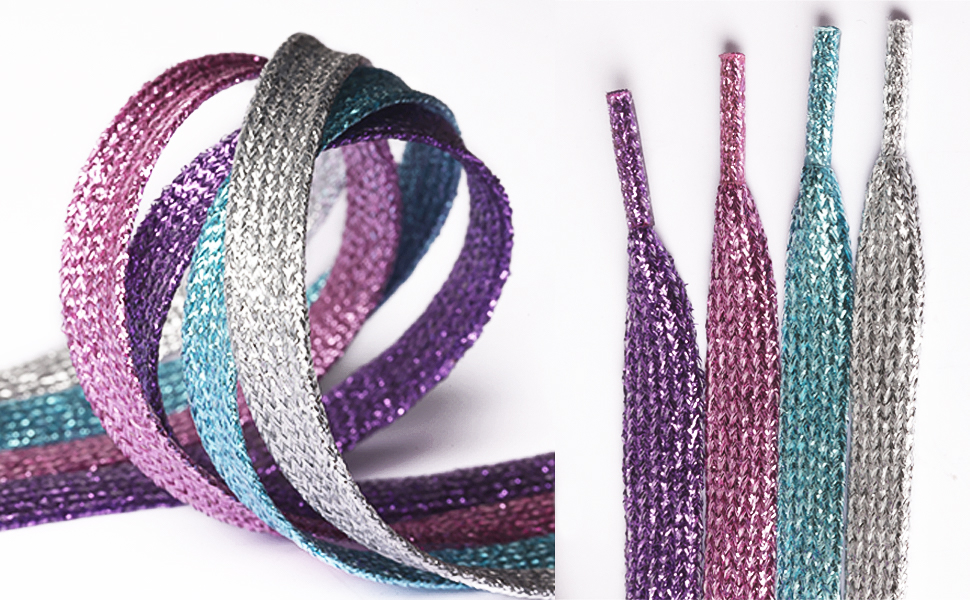 glitter shoe laces