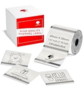Phomemo Transparent Thermal Labels for M110/M120/M220/M150/M250 Label Maker, Self-Adhesive Therma...