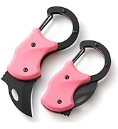 COOL PARD EDC Pink Pocket Knife for Women Girl,Small Folding Knife with 1.34'' Sharp Blade, Pink ...