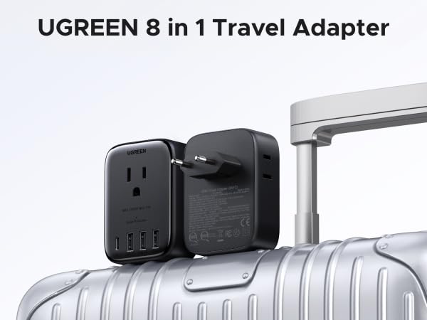 UGREEN 8 in 1 Travel Adapter