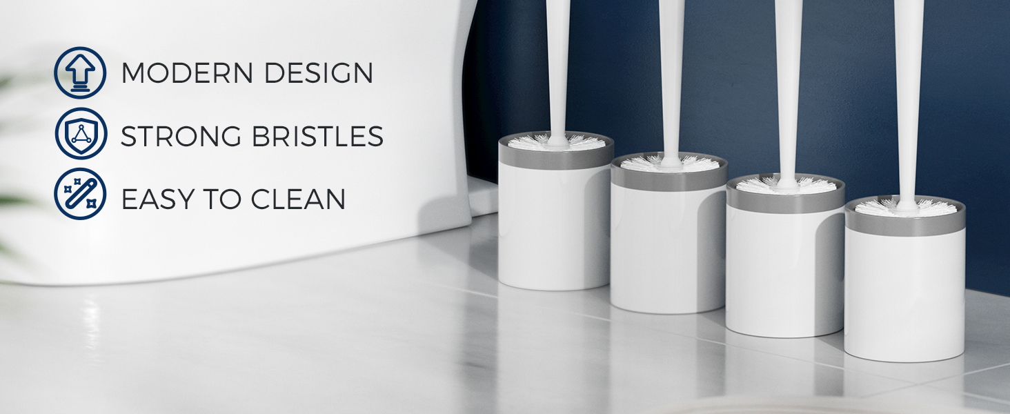 toilet bowl brush and holder