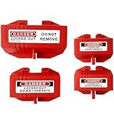 TRADESAFE Plug Lock for Lockout Tagout Small, Medium, & Large Bundle - 110-220V Power Cord Lock, ...