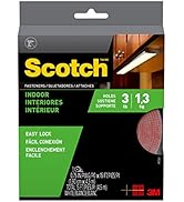 Scotch Multi-Purpose Hook and Loop Fasteners, 1 Roll, White, For Indoor Use, 3/4 in x 15 ft