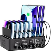 150W/35A Charging Station for Multiple Devices, 16 Port USB C Fast Charging Station with Adjustab...