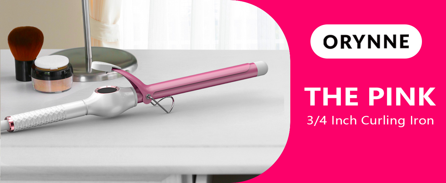 curling iron 3/4 inch barrel