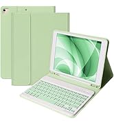 Keyboard Case for iPad 10.2" 9th 8th 7th Generation, with Detachable Bluetooth Keyboard and Penci...