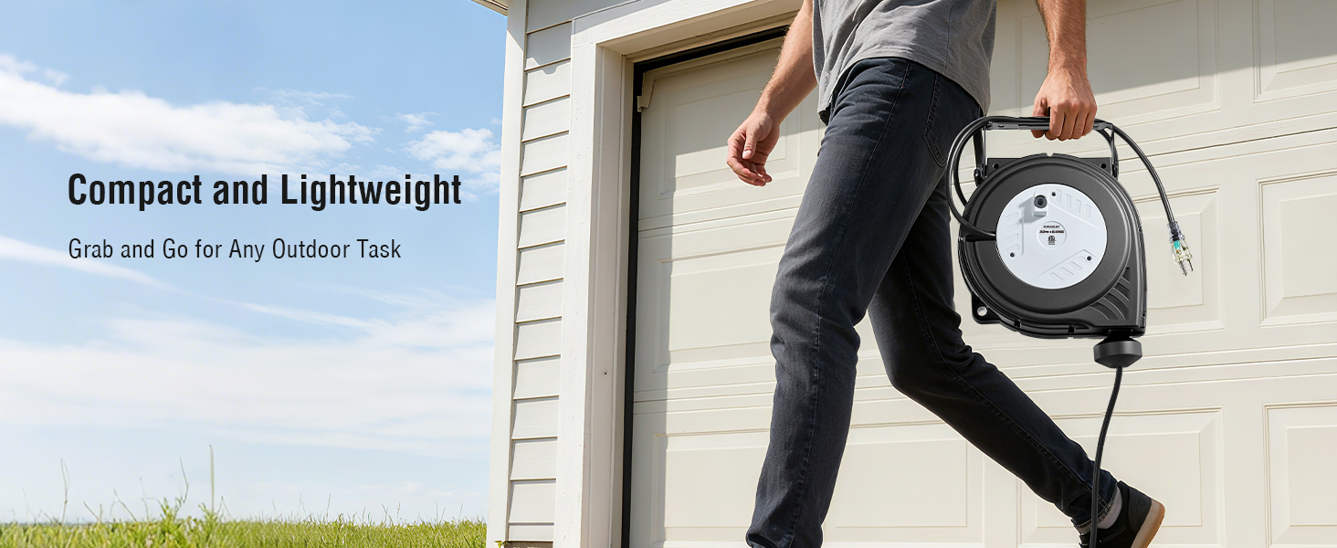 retractable extension cord outdoor