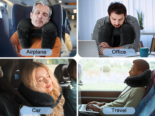 What is the H-shape design ? 360° all-around support to keep your head stable even while asleep.