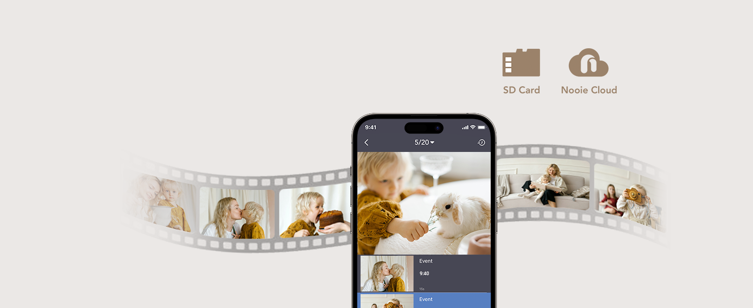 Store in Cloud or SD Card