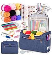 Aeelike Crochet Kit for Beginners Young and Old, First Crochet Kit for Adults Include 23pcs Croch...