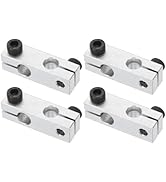 uxcell 4pcs Aluminum Alloy Linear Rail Guide Cross-Type Connector for 8mm Diameter Linear Rail Sh...