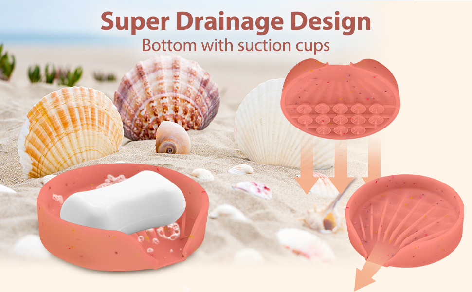 Self Draining Waterfall Bar Soap Holder & Saver