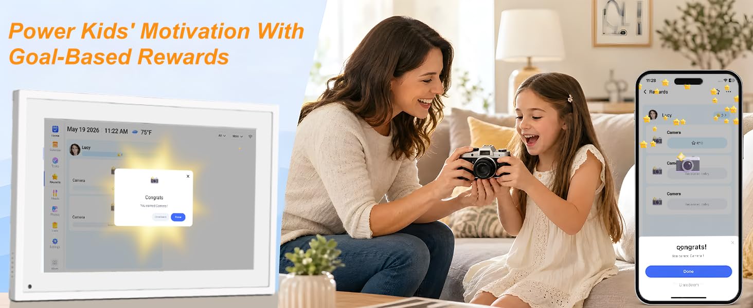 10.1" Smart-Picture-Frame Digital Calendar