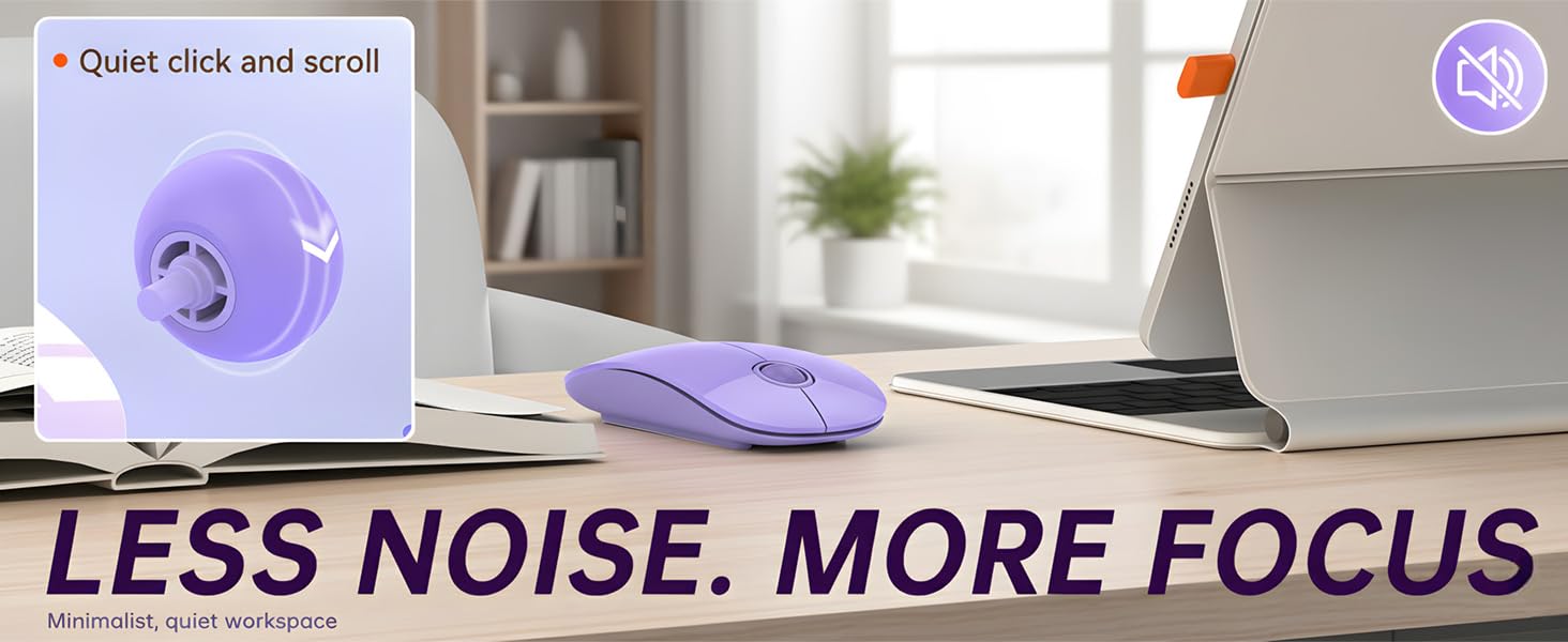 R306C USB C Wireless Mouse for Macbook, iPad, Chromebook