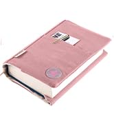 APLUFINE Canvas Book Covers with Iron-on Embroidery Patch, Washable Book Protector, Cute Book Cov...
