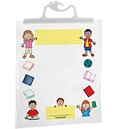 Really Good Stuff Hang Up Clear Plastic Bags Store Student Materials, Books, Center Activities