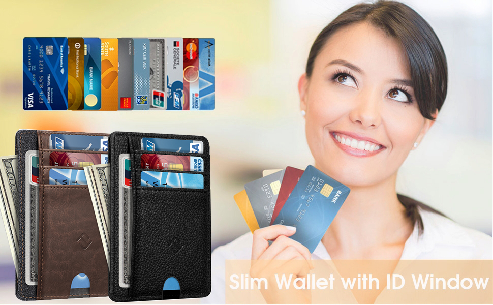 slim wallet id case for men