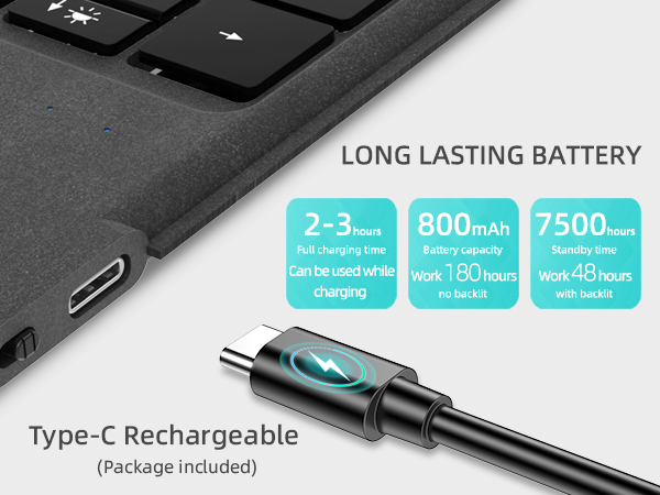 800 mAh Rechargeable Battery