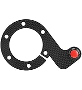 Kuuleyn Steering Wheel Horn Button, Carbon Fiber External Horn Button Kits for MOMO/OMP/Nardi/Spa...