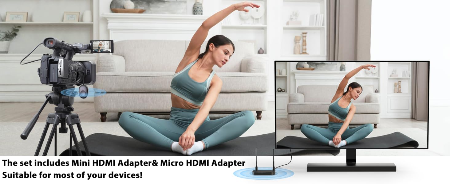 mpiolife hdmi wireless transmitter and receiver 4k, wireless hdmi transmitter