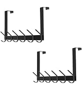 DOKU 2Pack Over The Door Hook, Heavy Duty Over Door Hanger Holder for Coat Robe Hat Clothe Towels...