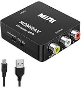 NEWCARE HDMI to RCA Converter for Old TV, 1080P HDMI to AV Converter, HDMI to 3RCA CVBs Composite...