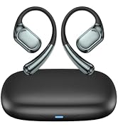 MOCANIO Open Ear Headphones, Open Ear Earbuds Bluetooth 5.3 True Wireless Sports HiFi Sound Over ...