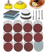 250PCS 2 Inch Sanding Discs for Drill Sander Attachment, 80 to 3000 Grit Hook and Loop Sandpapers...