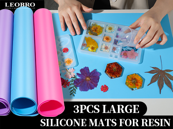 3PCS Silicone Mats for Crafts