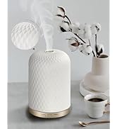 Essential Oil Diffuser - 2.4MHz Ultrasonic Ceramic Diffuser with Pulse/Continuous Mist & Night Li...