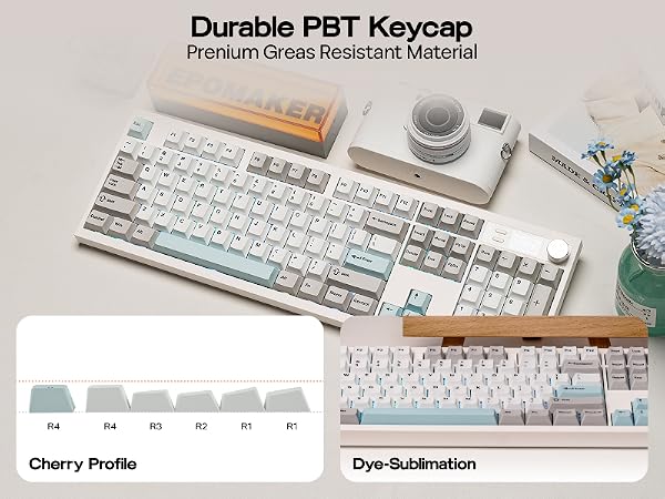 Full Size Mechanical Keyboard with Screen & Knob