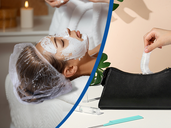 Contracted Plastic Hair Caps for Spa & Travel