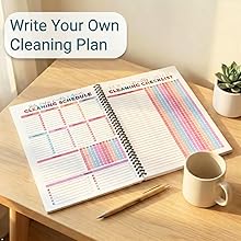 Open planner on the desk