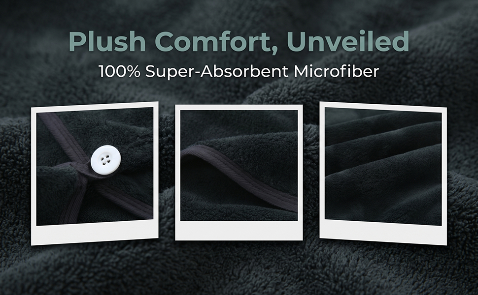 absorbent microfiber hair towel