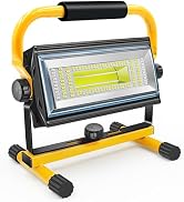 Tresda 100W COB Rechargeable Work Light, 7000LM Cordless LED Work Lights, Waterproof Portable Flo...